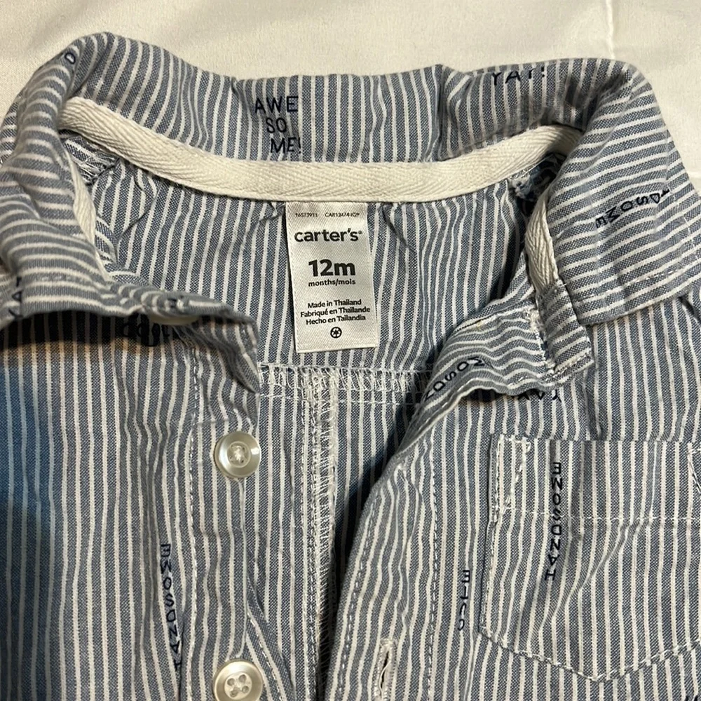 Carters 12 Mos Short Sleeve Romper
